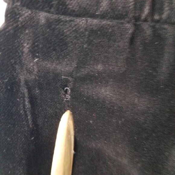 Vintage Givenchy En Plus 20W Womens A-Line Midi Velvet Skirt Goth WitchySplit - Picture 10 of 14